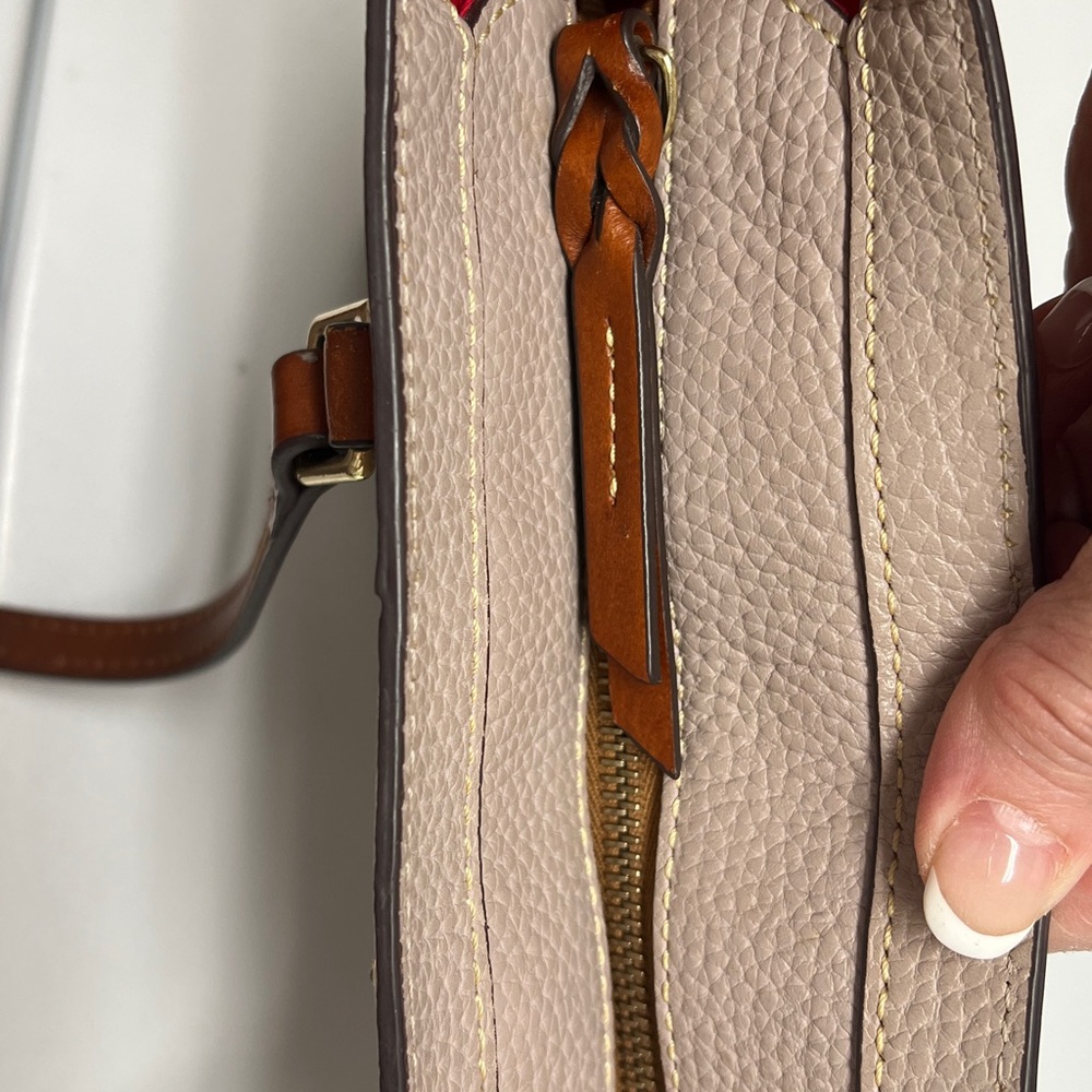 Dooney & Bourke Taupe Leather Bag Lexington - Picture 7 of 10
